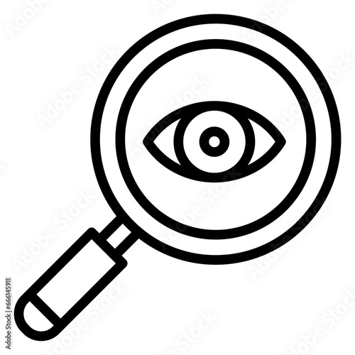 Eye Magnifier Icon