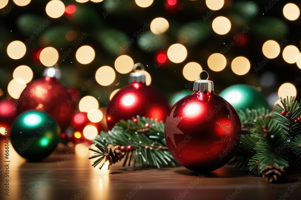 Indoor Holiday Celebration with Illuminated Christmas Decorations