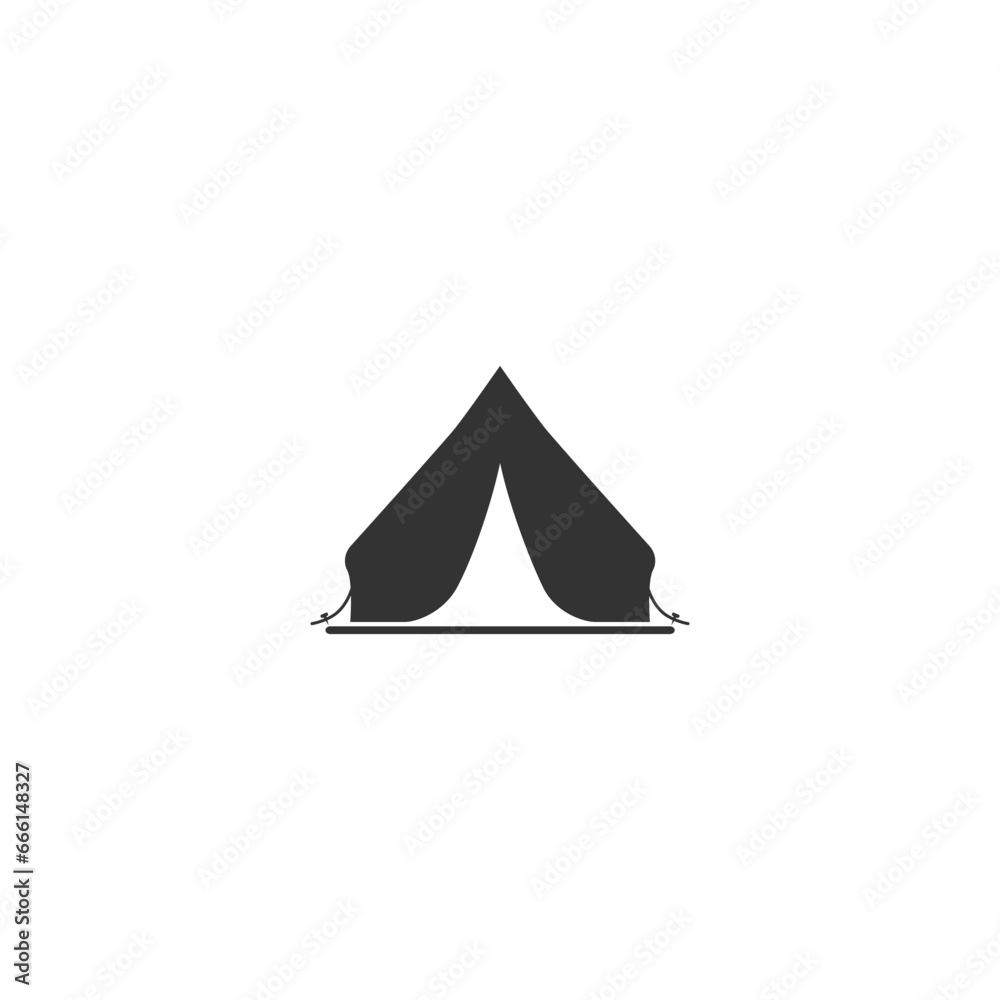 Tent black sign icon. Vector illustration Tent black sign icon. Vector illustration