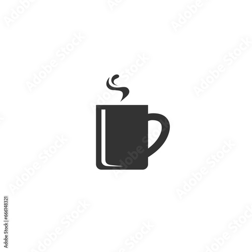 Tea cup simple icon. Vector illustration in flat