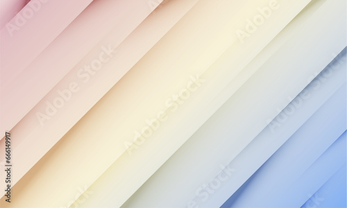 Light pastel abstract background paper shine and layer element vector for presentation design.