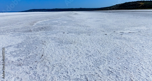 covered with a layer of white self-precipitating common salt © Oleg Kovtun