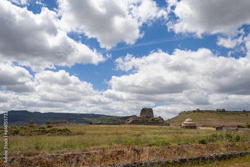 Ancient megalithic Nuraghe Santu Antine located in Sardinia, Italy photo