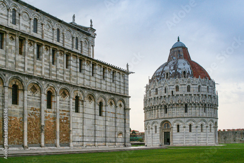Pisa Baptistery of St. John located in Tuscany, Italy