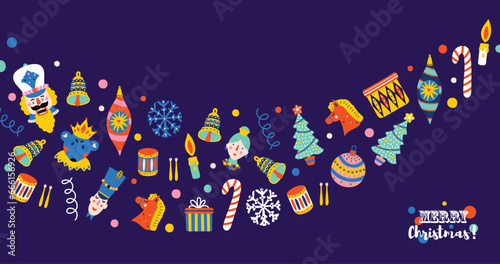 Nutcracker. Silver christmas wallpapers for your desktop.