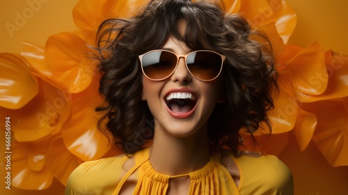  Beautiful Asian Girl Sunglasses Showing Tangerine , Background Image , Beautiful Women, Hd