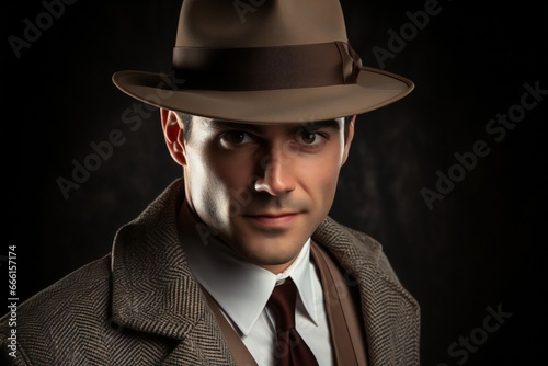 Young Private Detective Smiling