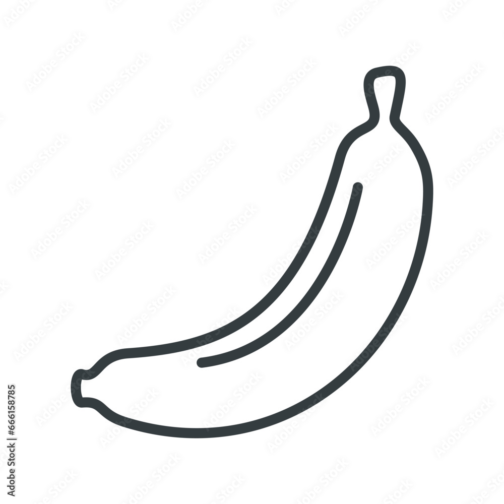 Banana icon vector sign and symbol on trendy design for design and print. Banana icon vector sign and symbol on trendy design for design and print.