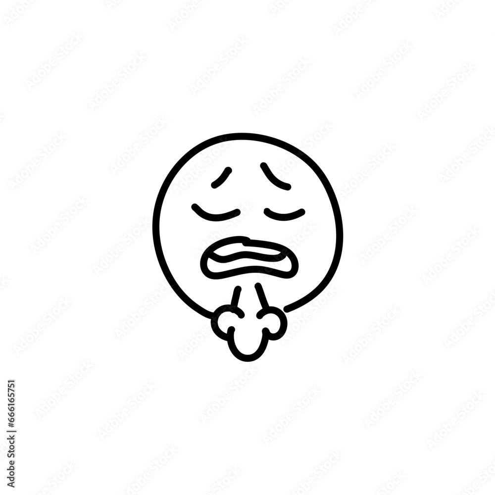 Emoticons outline. Emoji faces emoticon line black icons Emoticons outline. Emoji faces emoticon line black icons