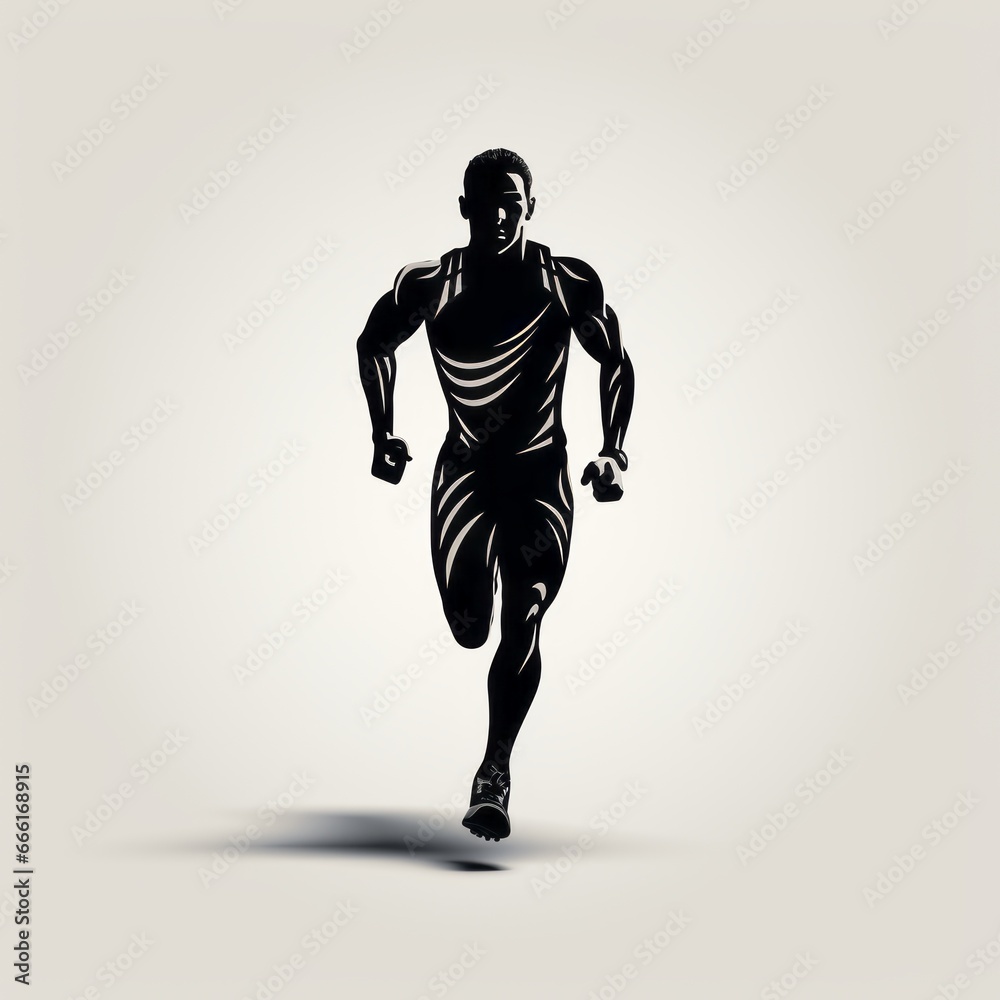 Fototapeta premium sports running icon
