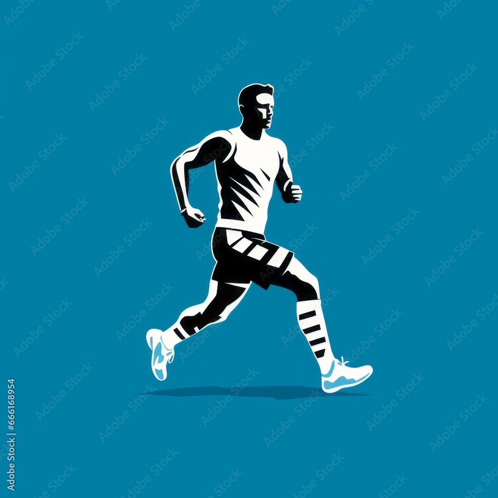 Fototapeta premium sports running icon
