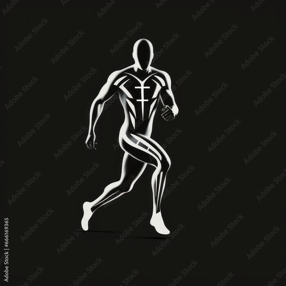 the running man icon the running man icon
