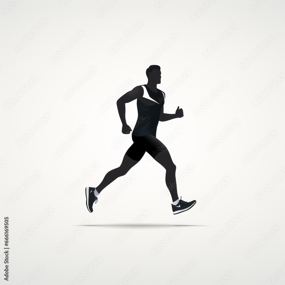 minimalistic jogger icon minimalistic jogger icon