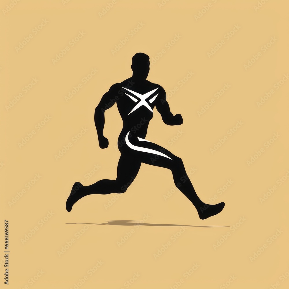 minimalistic jogger icon minimalistic jogger icon