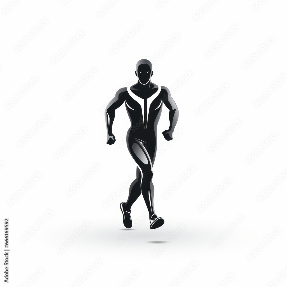 minimalistic jogger icon