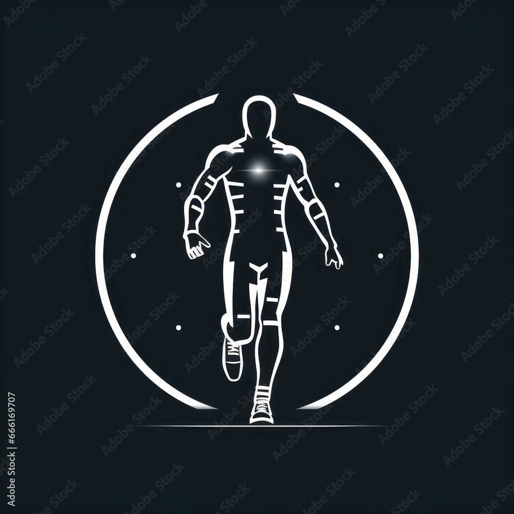graphic runner logo graphic runner logo
