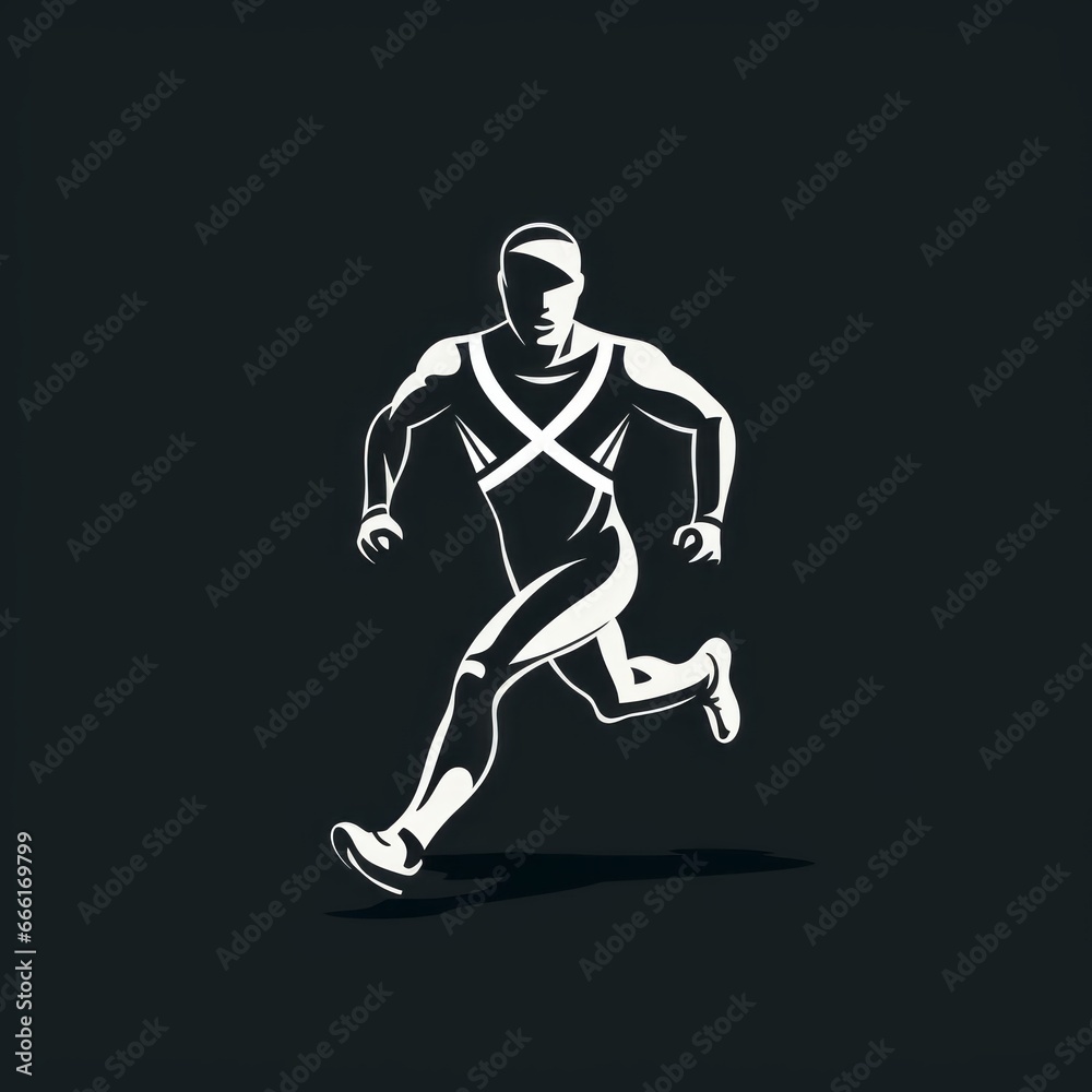 graphic runner logo