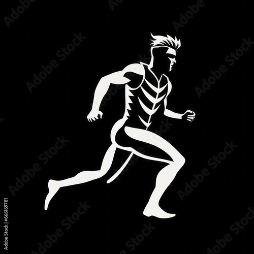 graphic runner logo