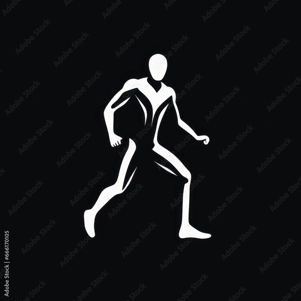 minimalistic runner icon