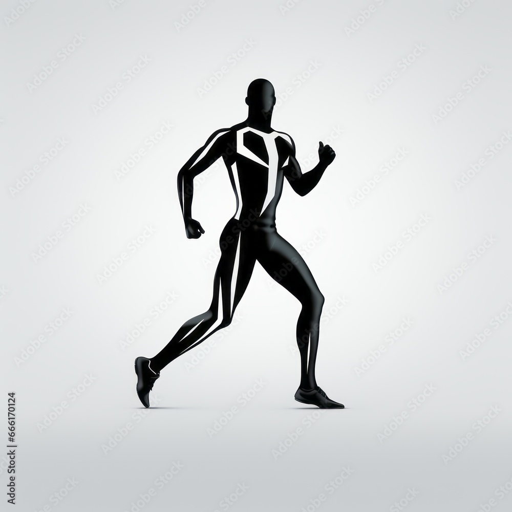 minimalistic runner icon minimalistic runner icon