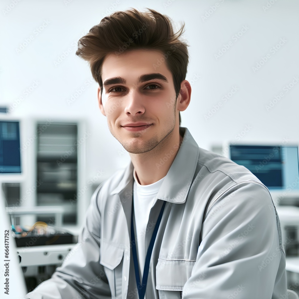 Confident Young Informatics Engineer Confident Young Informatics Engineer