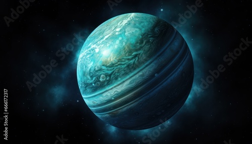 Uranus,planet photo in outer space, solar system 