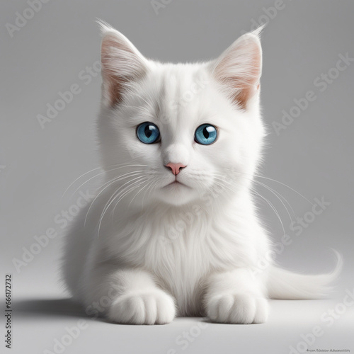 Cat looking at camera, generative ai