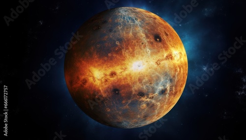 Mercury planet photo in outer space  solar system 