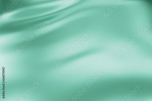 Close-up texture of blue green silk. Aquamarine fabric smooth texture surface background. Smooth elegant silk. Texture, background, pattern, template. 3D vector illustration.