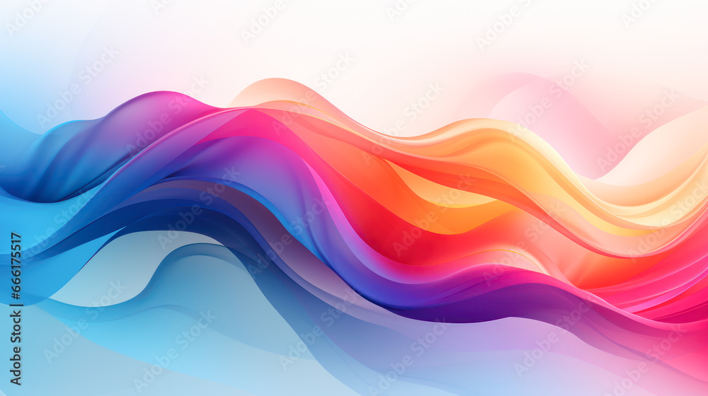 Colorful abstract banner with gradient colors and copy space