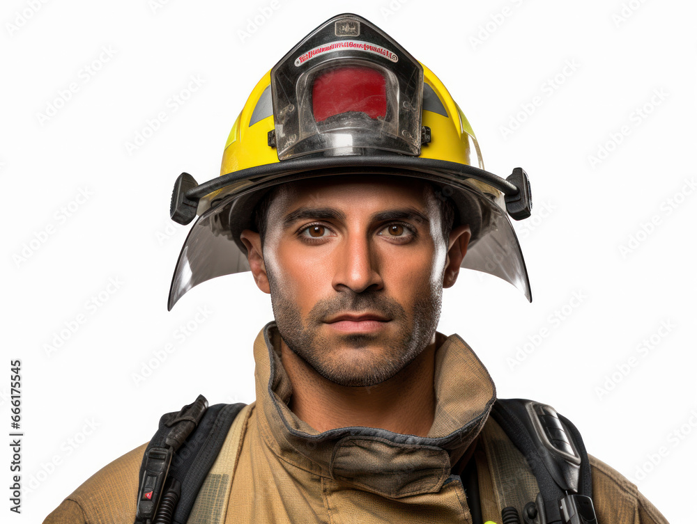 Fototapeta premium Portraits of American firemen 