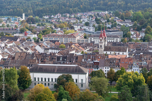 View on the old town of Winterthur (Switzerland)