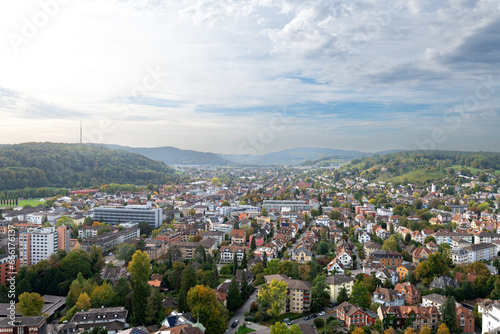 View on the townscape of Winterthur (Switzerland), including Quarter Wuelflingen