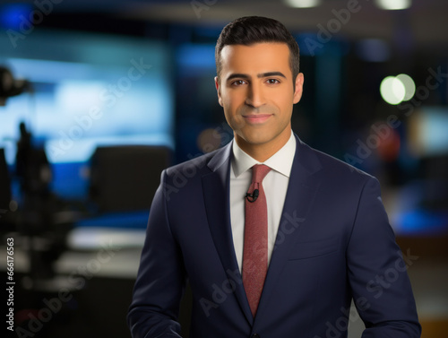 TV news anchor  © kalafoto