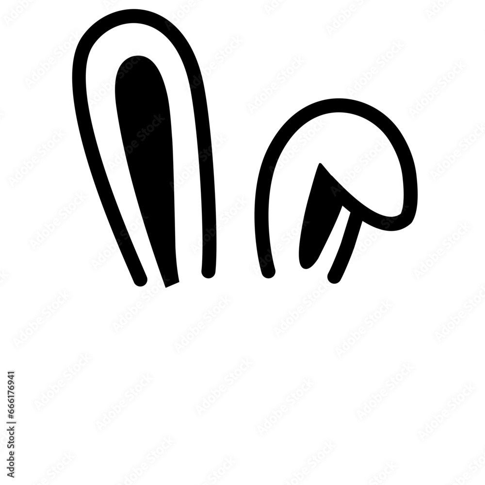 Bunny Ears Vector Element Bunny Ears Vector Element