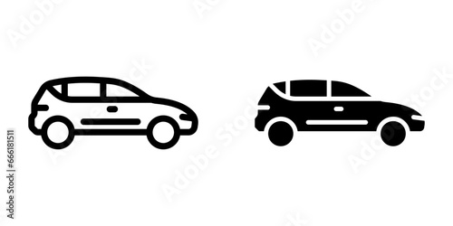 Car Icon, for mobile concept and web design. vector illustration