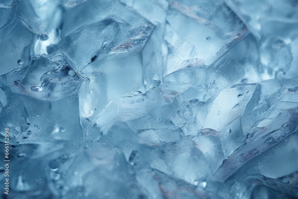 Macro photography of ice texture 