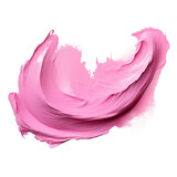 Pink color paint stroke on a white background, Generative AI