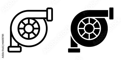 Turbo Icon, for mobile concept and web design. vector illustration