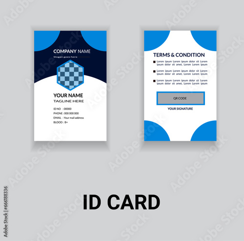 ID Card Template ,Office Id card  Employee Id card  for Employee and Others photo