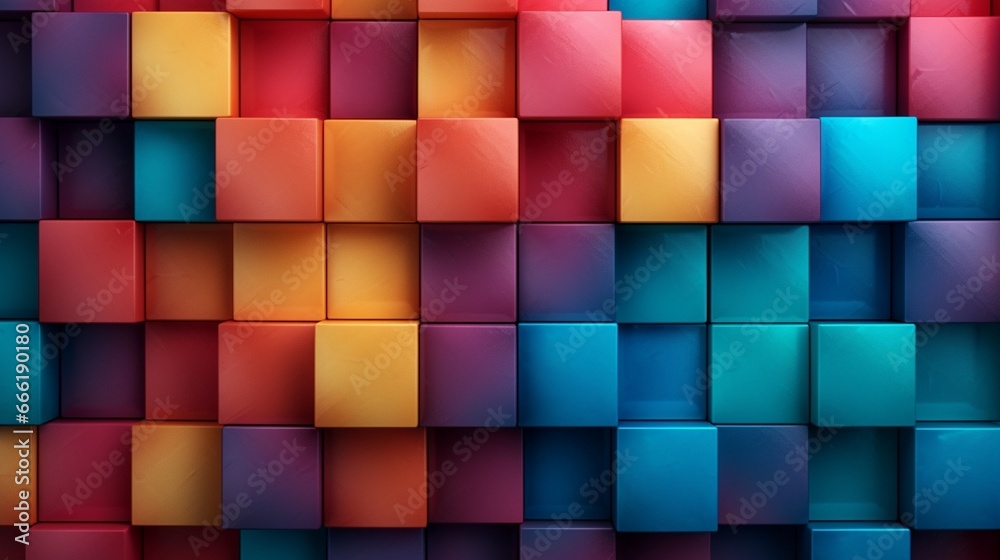 Colorful Geometric Design with Circular Patterns on Azure Background generated by AI tool Colorful Geometric Design with Circular Patterns on Azure Background generated by AI tool