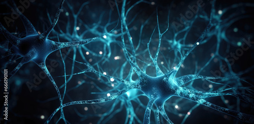 close-up Abstract Synapses of the brain 