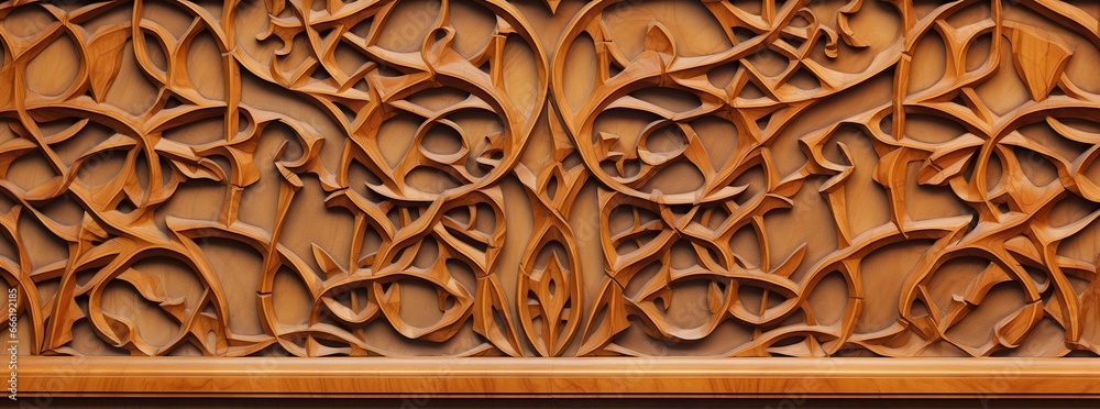 a wooden decorative traditional pattern textured handmade carving artwork woodwork background