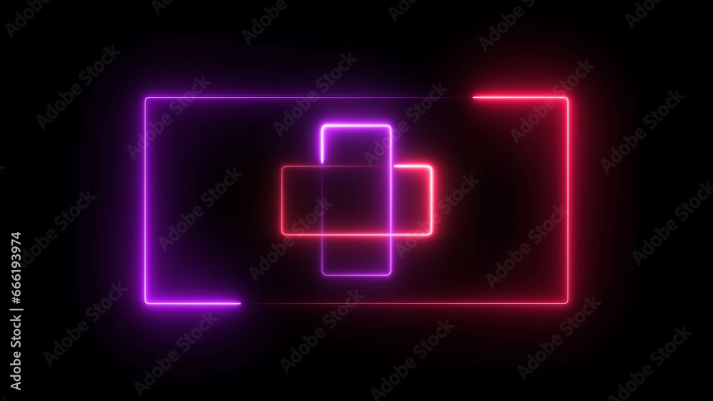 abstract bright neon rectangle illustration 4k abstract bright neon rectangle illustration 4k