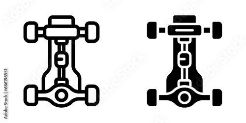 Chassis Icon  for mobile concept and web design. vector illustration