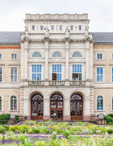Main entry to the State Museum of Natural History Karlsruhe, Karlsruhe, Germany.