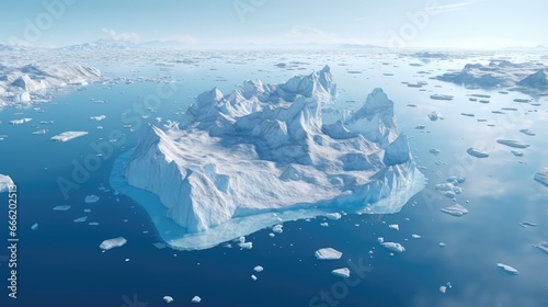 iceberg in the water © Hamza