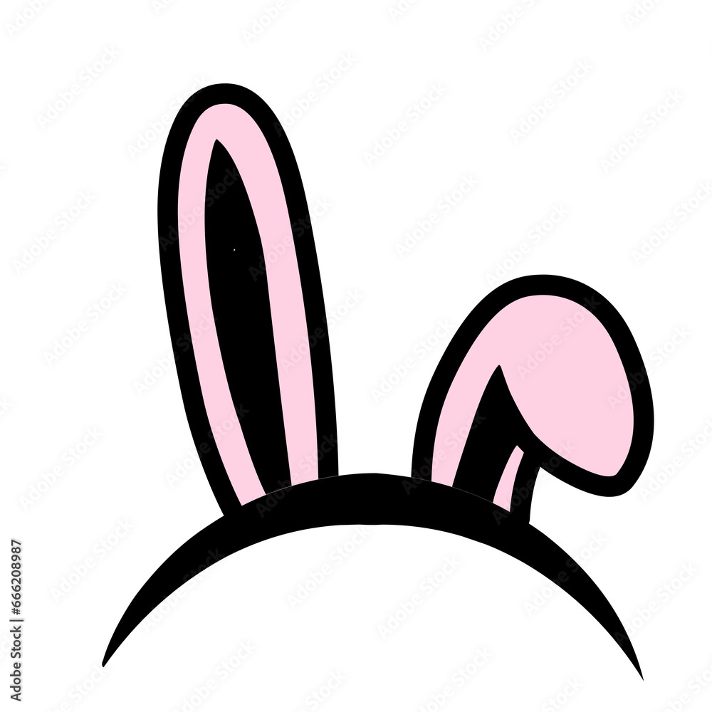 Bunny Ears Vector Element Bunny Ears Vector Element