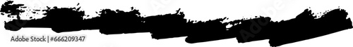 Abstract Brush Stroke, Vector Shape, Divider, and Black Paint Accent