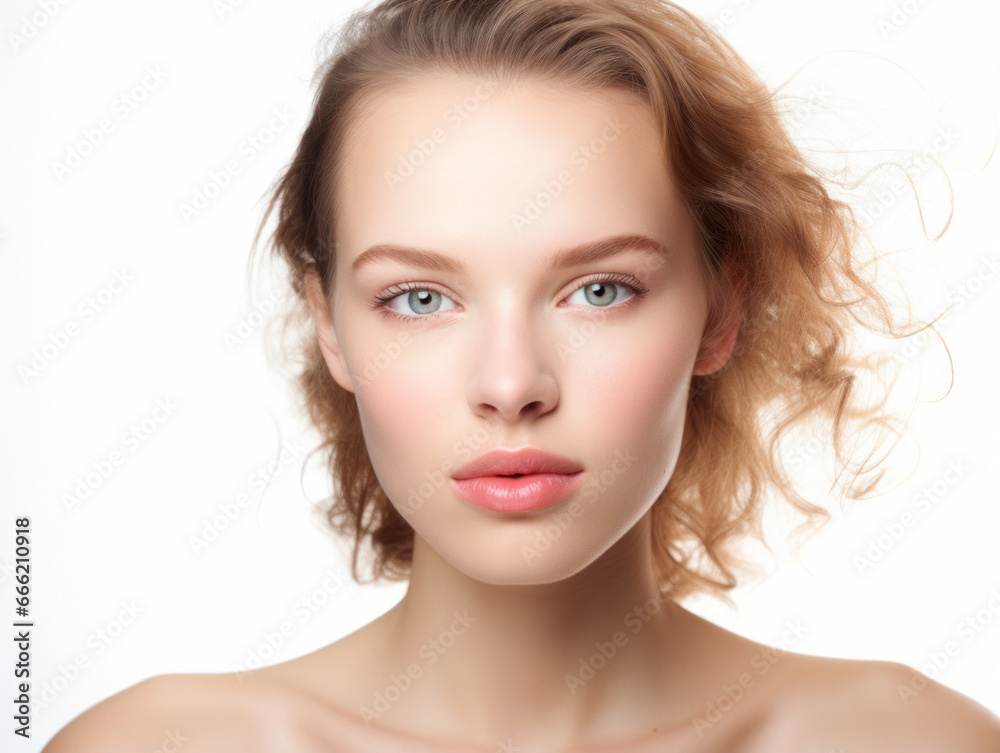 Fototapeta premium isolated portrait in studio 